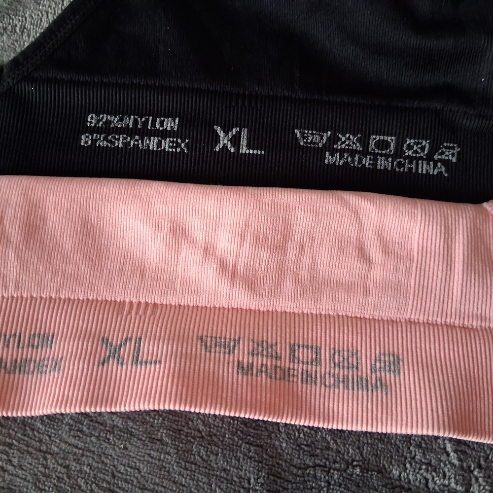 Nursing bra set stretchy women's 2 PC Set pink and black - Picture 4 of 4